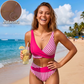 👙 Barevně blokované bikiny S-3XL: Stylové a tvarující dvoudílné plavky 🌊