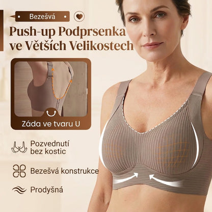🔥👙Zpevněte povislá prsa bez kostic – bezešvá push-up podprsenka. Na dobírku!