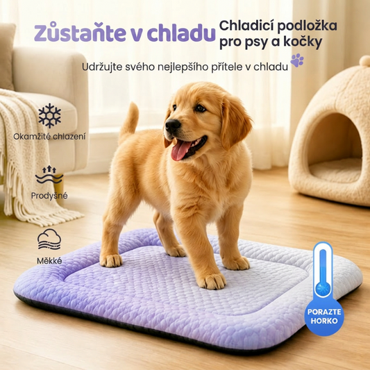 🐶🐱❄️Chladivá gelová podložka pro domácí mazlíčky, letní úleva od horka, prodyšná netoxická chladivá podložka na spaní pro psy a kočky