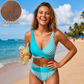 👙 Barevně blokované bikiny S-3XL: Stylové a tvarující dvoudílné plavky 🌊