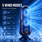 🥳HORKÝ VÝPRODEJ 2026 SLEVA 50 %! 💨🌙Přenosný stolní ventilátor – 5 rychlostí, ultratichý, jemný vánek. Ideální do ložnice nebo kanceláře. Zůstaňte v chladu bez hluku! 😴✨