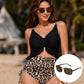 🔥👙Stylová sada bikin s leopardím vzorem pro ženy