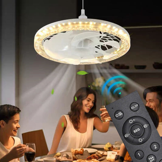 💨🏠2 v 1 Nastavitelná ztlumená ventilátorová lampa s dálkovým ovládáním