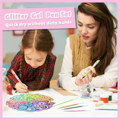 💥 🎁 Sada gelových per s třpytkami – Hladké psaní 🎨