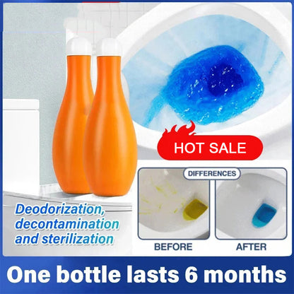 🛒🎉 ¡Compra más y ahorra más! 🚽💙 Limpiador de Inodoros en Bola de Bolos con Burbuja Azul