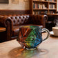 Стъклена чаша за зарове Rainbow с дръжка