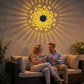 ✨🏡 Solární lampa Mandala, ideální do zahrad a na terasy - 2 v 1: stojací lampa a nástěnná lampa