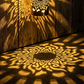 ✨🏡 Solární lampa Mandala, ideální do zahrad a na terasy - 2 v 1: stojací lampa a nástěnná lampa
