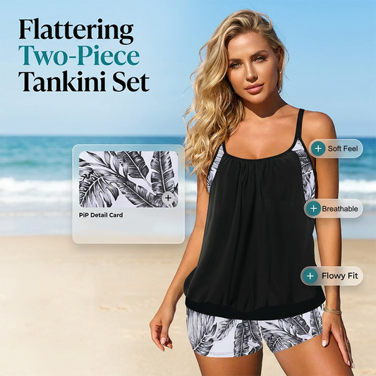 ✨👙Dámské dvoudílné plavky tankiny