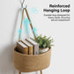 🧺✨Nástěnný úložný organizér – 3patrový, boho styl, úsporný 🏡