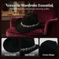 🔥👒Dámský kovbojský klobouk se srdíčky ze strassů – Elegantní francouzský jazzový fedora