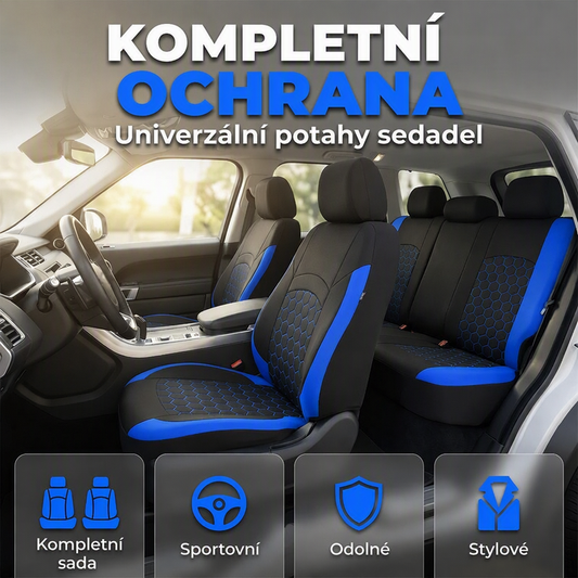 🚗 Chraňte originální sedačky před zvířaty, nečistotami i politím – Univerzální sada potahů na autosedačky ✨