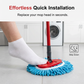 🧹 Náhradní hlavice pro rotační mop s třásněmi z chňapky – Ultra savé mikrovláknové náplně | Použití za mokra i sucha | Pratelná v pračce | Kompatibilní s většinou rotačních mopů s třásněmi ✨