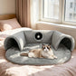 🔥🐱 Plyšový tunelový pelíšek pro kočky 2 v 1