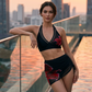 🔥👙Hálós bikini set s volánky a šňůrkami