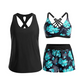 Získejte tři outfity v jedné sadě – 3dílná plavková sada s křížovými zády. Na dobírku! 👙