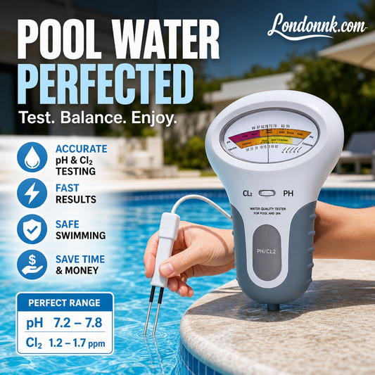 🔬💧 Tester pH a Cl2 chloru – Přesné měření pH a chloru v bazénu – jednoduché, rychlé, spolehlivé. 🔥🏊