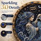 ✨ Prémiová 3D perlová umělecká sada s 12 znameními zvěrokruhu | Luxusní flockované plátno s odolnými perleťovými korálky proti poškrábání, neblednoucími, ručně vyrobená astrologická dekorace ♈🌙💎