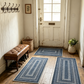 🏠🧵Elegantní tkaný běhoun – Polyester – Protiskluzový – Rychle savý 🚪