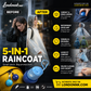 ☔🧥 Kupte 1, dostanete 1 zdarma! — Jednorázový pláštěnka s mini míčem