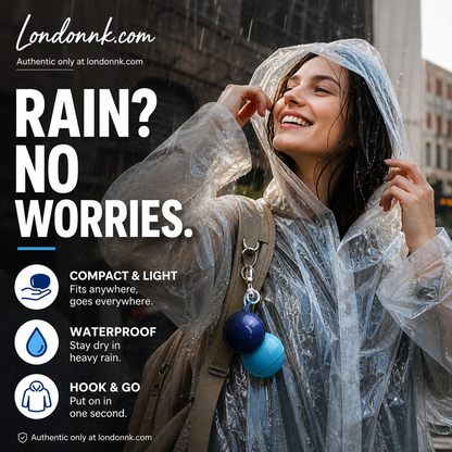 ☔🧥 Kupte 1, dostanete 1 zdarma! — Jednorázový pláštěnka s mini míčem