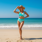 👙 Barevně blokované bikiny S-3XL: Stylové a tvarující dvoudílné plavky |Čepice zdarma🎁💥